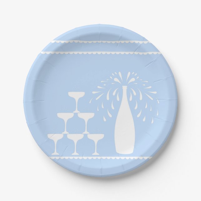Plato De Papel Cheers Silhouette (Anverso)
