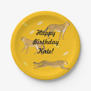 Plato De Papel Cheetah