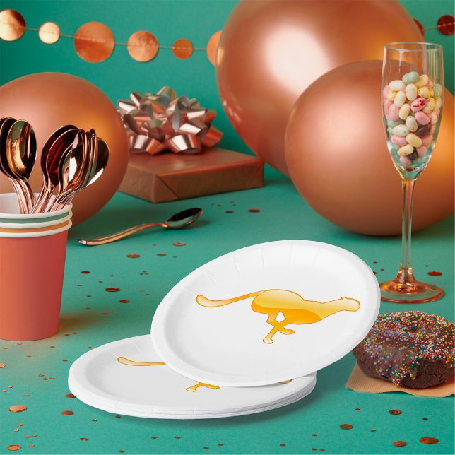 Plato De Papel Cheetah Running (Subido por el creador)