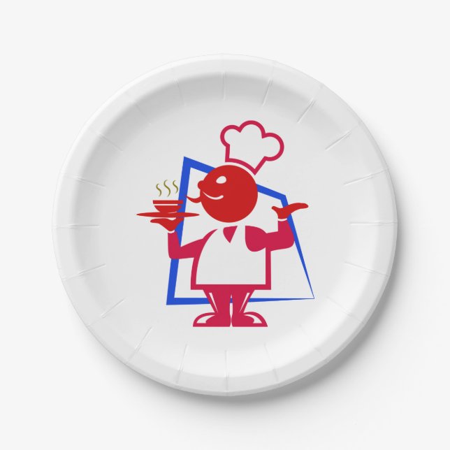 Plato De Papel Chef (Anverso)
