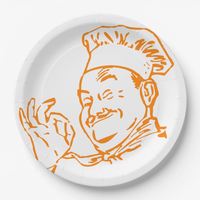 Plato De Papel Chef aprobado (Anverso)
