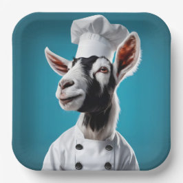 Plato De Papel Chef Goat