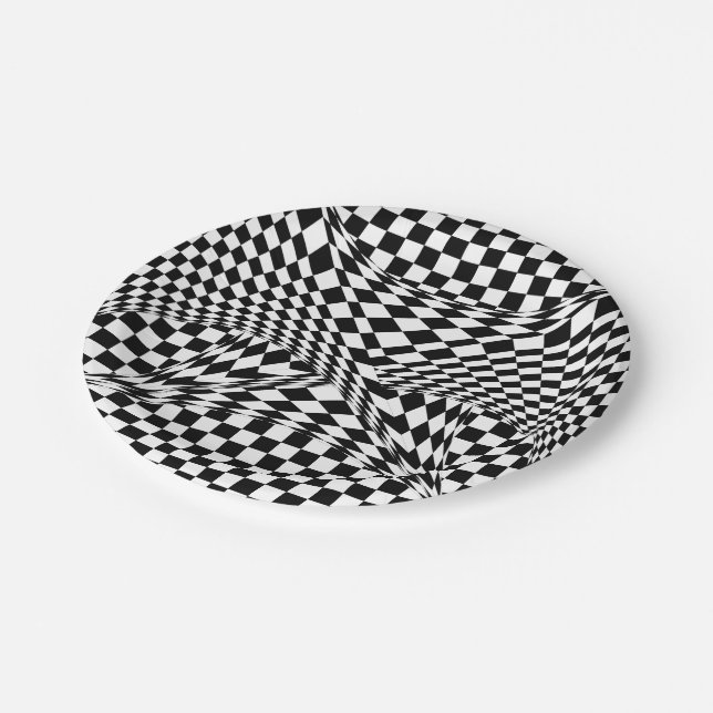 Plato De Papel Cheques retorcidos por Kenneth Yoncich (Angular)