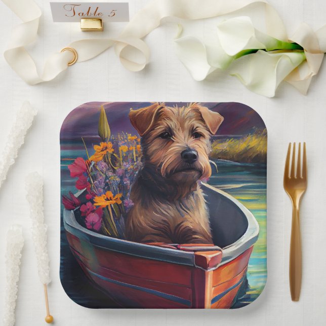 Plato De Papel Chesapeake en un remo: Una aventura escénica (Boda)