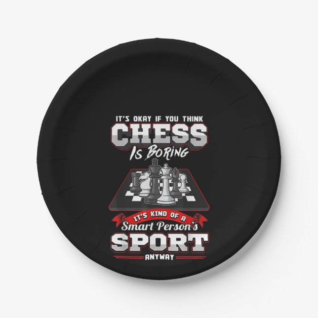 Plato De Papel Chess Funny Cita Humor Sayings (Anverso)