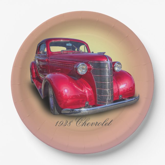PLATO DE PAPEL CHEVROLET 1938 (Anverso)