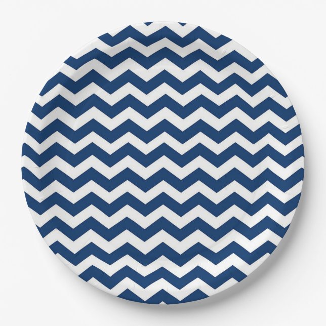 Plato De Papel Chevron (Anverso)