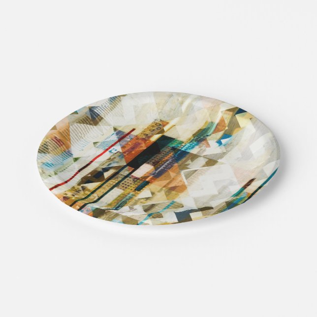 Plato De Papel Chevron Urbano II (Angular)