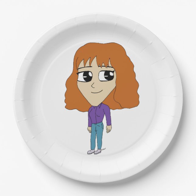 Plato De Papel chibi (Anverso)