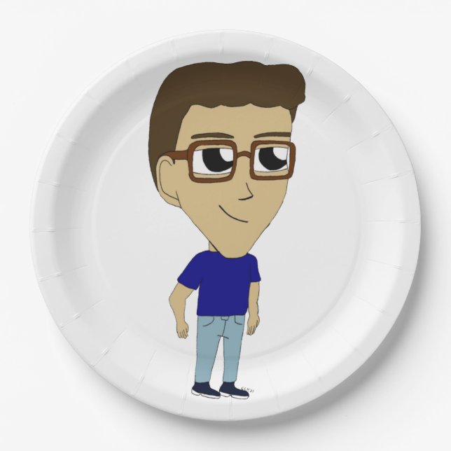 Plato De Papel chibi (Anverso)