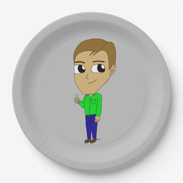 Plato De Papel chibi (Anverso)