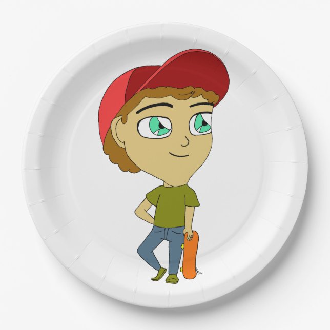 Plato De Papel chibi (Anverso)