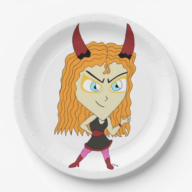 Plato De Papel chibi (Anverso)