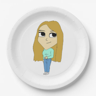 Plato De Papel chibi
