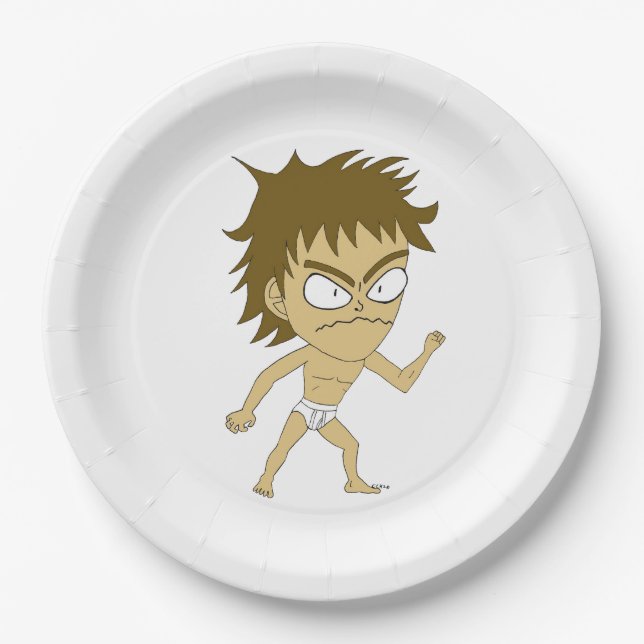 Plato De Papel chibi (Anverso)