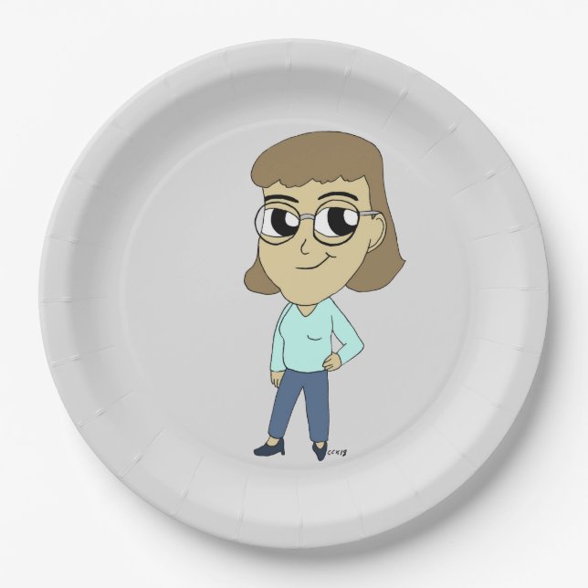 Plato De Papel chibi (Anverso)