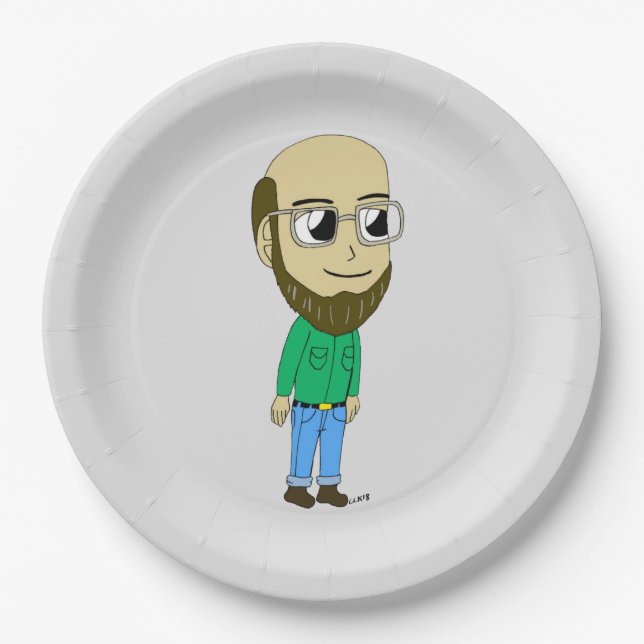 Plato De Papel chibi (Anverso)