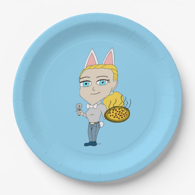 Plato De Papel chibi (Anverso)
