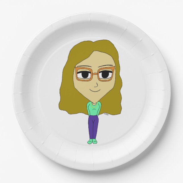 Plato De Papel chibi (Anverso)