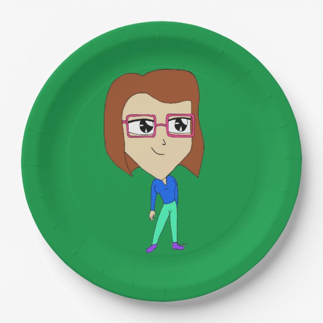 Plato De Papel chibi (Anverso)