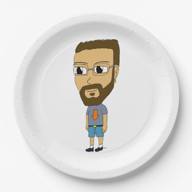 Plato De Papel chibi (Anverso)