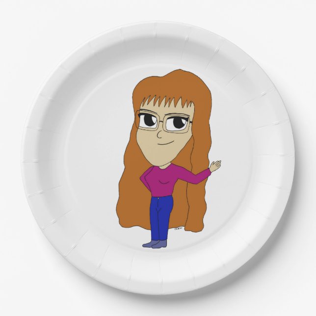 Plato De Papel chibi (Anverso)