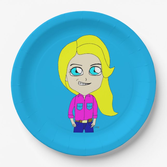 Plato De Papel chibi (Anverso)