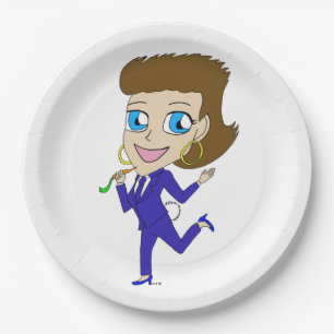 Plato De Papel chibi bunny tail