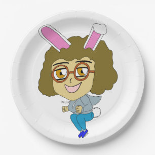 Plato De Papel chibi bunnygirl