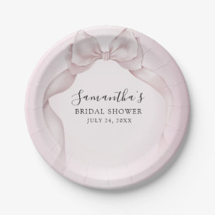 Plato De Papel Chic Tazón de Despedida de Soltera Rosa