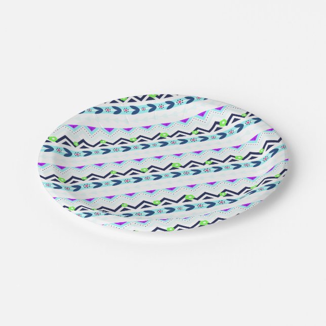 Plato De Papel Chica Aztec (Angular)