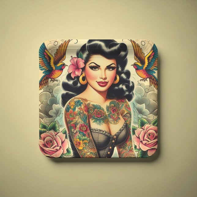 Plato De Papel Chica con tinta de la vieja escuela (Subido por el creador)