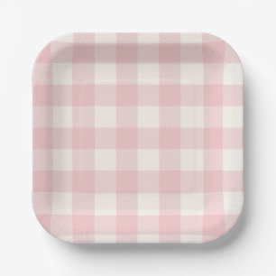 Plato De Papel Chica de bicicleta rosa cúpula Baby Shower