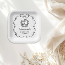 Chica de Black Bow con mano moderna Cumpleaños