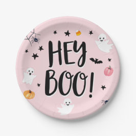 Plato De Papel Chica de fiesta de cumpleaños de Halloween fantasm