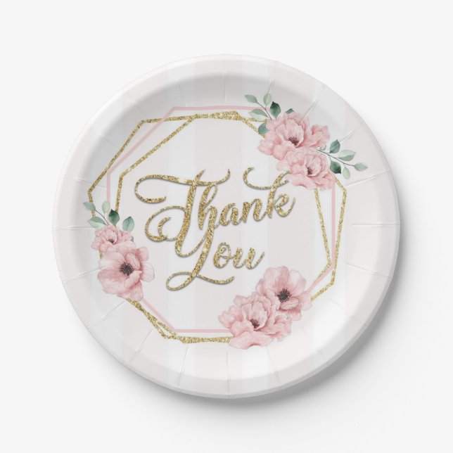 Plato De Papel Chica dulce Fiesta Plates (Anverso)