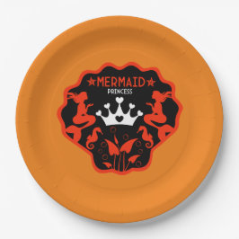 Plato De Papel Chica Mermaid Princess