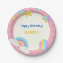 Chica Pop It Fidget Cumpleaños