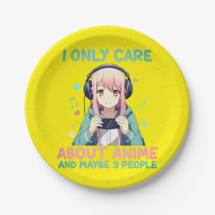 Plato De Papel Chica que ama el anime