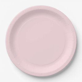 Plato De Papel Chica rosado Pastel Baby Shower