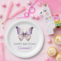 Chicas cortan mariposa morada primer Fiesta de cum