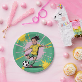 Plato De Papel Chicas de historietas de arte pop Fiesta de cumple