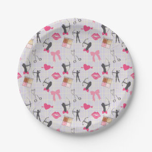 Plato De Papel Chicas de tiro con arco - Corazón de bruja y maqui
