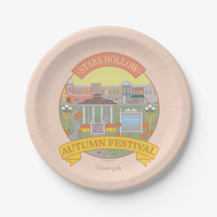 Plato De Papel Chicas Gilmore Festival Stars Hollow de Otoño