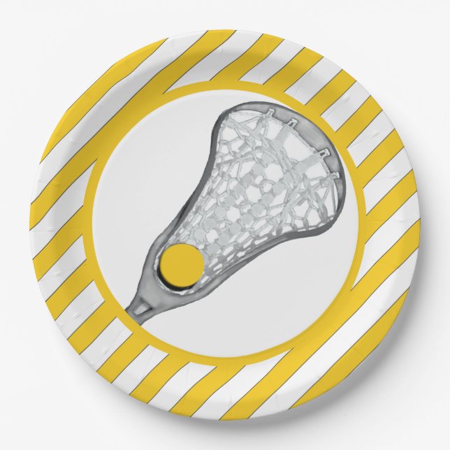 Plato De Papel Chicas Lacrosse (Anverso)