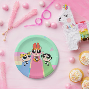 Plato De Papel Chicas poderosos vuelan alto