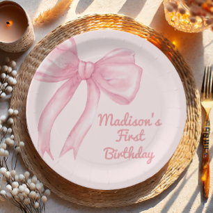 Plato De Papel Chicas Solo Quieren Ser Un Cumpleaños Coquette de