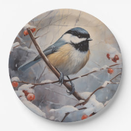 Plato De Papel Chickadee