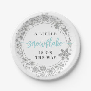 Plato De Papel Chico de placas de papel Baby Shower para copas de