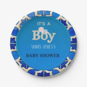 Plato De Papel Chico marroquí Baby Shower
